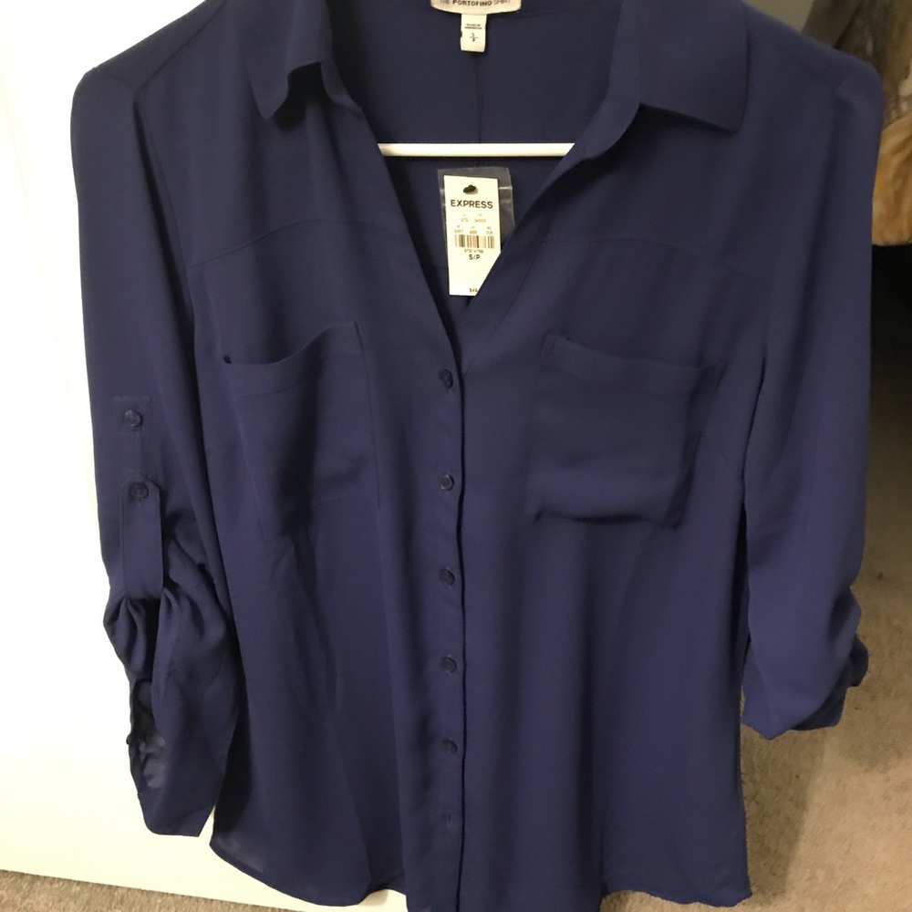 Express original fit Portofino blouse NWT